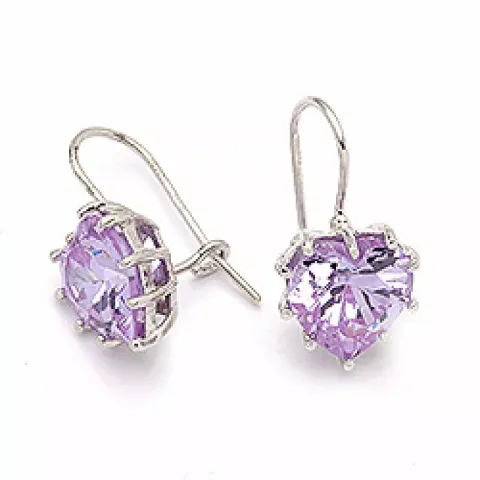 hjärta örhängen i silver