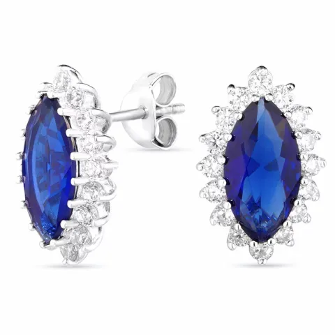 abstrakt örhängen i silver