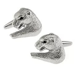 Jaguar manschettknappar i stål