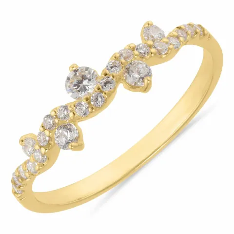 ring i förgyllt silver