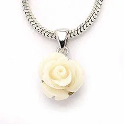 Rose Beauty hängen i silver