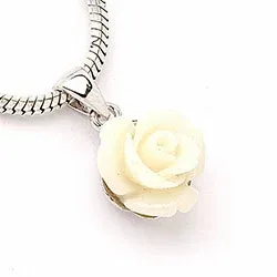 Rose Beauty hängen i silver