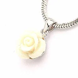 Rose Beauty hängen i silver