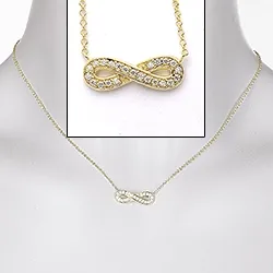 Infinity halsband i förgyllt silver