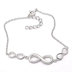 Infinity armband i silver