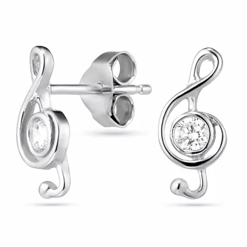 äkta nod örhängen i silver