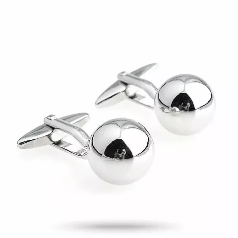 Runda manschettknappar i stål