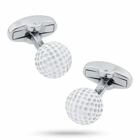 Kollektionsprov golf manschettknappar i silver