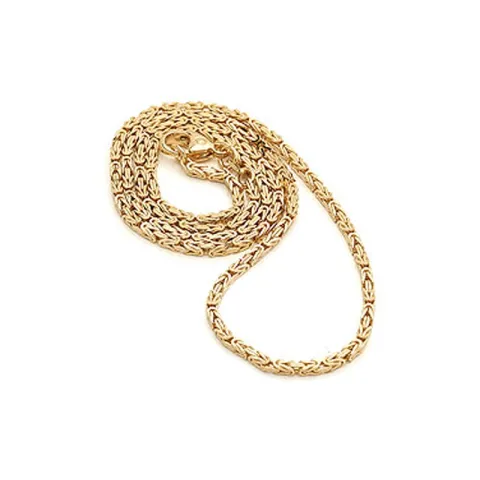 kungalänk armband i 14 karat guld 21 cm x 4,0 mm