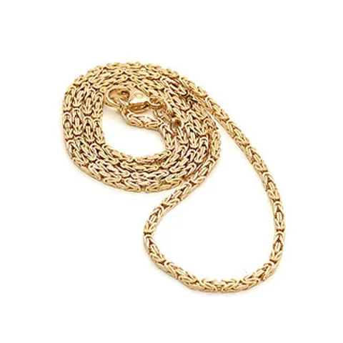 kungalänk armband i 14 karat guld 21 cm x 4,8 mm