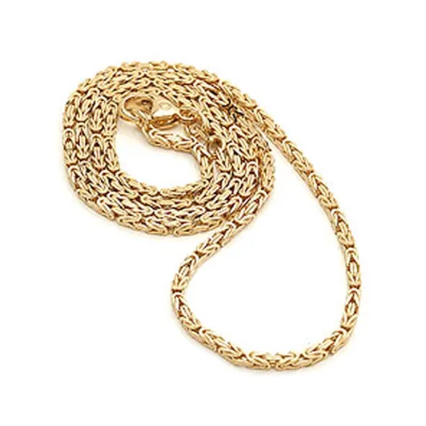 kungalänk armband i 14 karat guld 21 cm x 5,6 mm