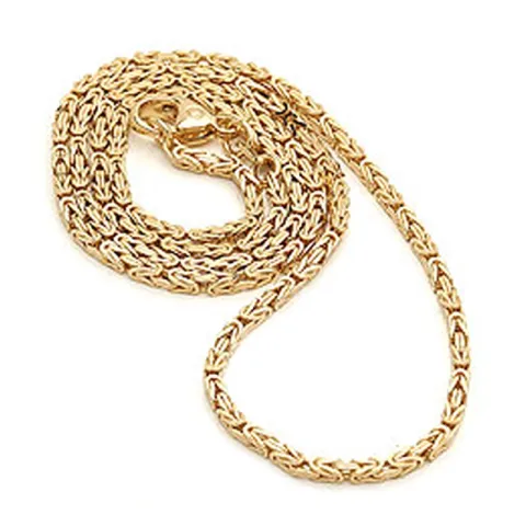 kungalänk armband i 14 karat guld 18,5 cm x 6,8 mm