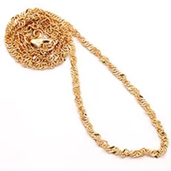 BNH singaporehalsband i 14 karat guld 42 cm x 3,5 mm