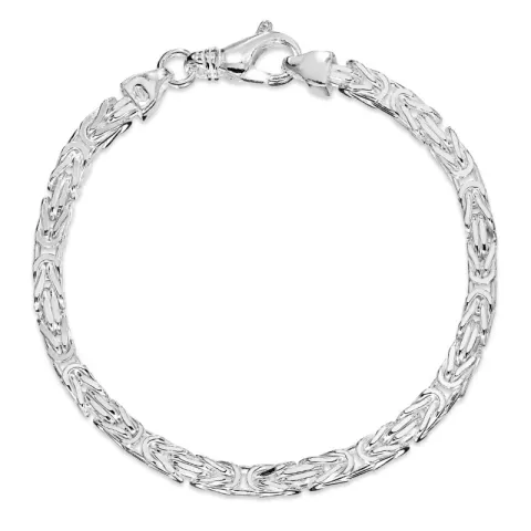 kungalänk armband i silver 17 cm x 4,0 mm