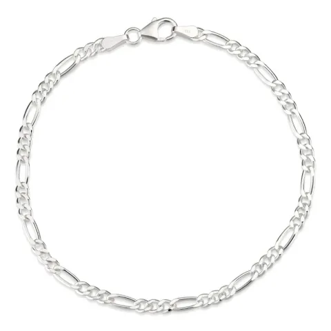 figaroarmband i silver 17 cm x 2,8 mm