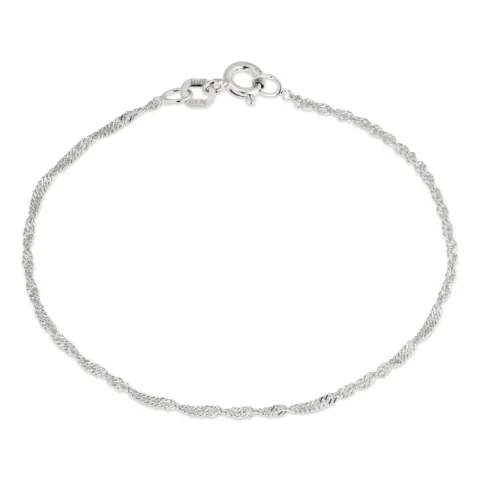 BNH singapore armband i silver 21 cm x 1,5 mm