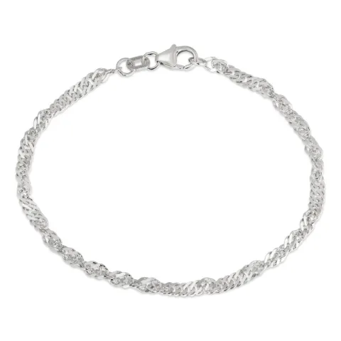 BNH singapore armband i silver 17 cm x 2,9 mm