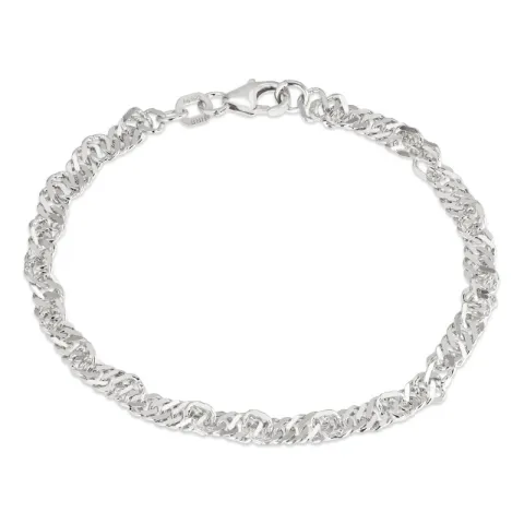 BNH singapore armband i silver 17 cm x 3,5 mm