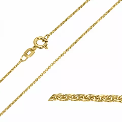 BNH Anker runda halsband i 14 karat guld 40 - 42 cm x 1,2 mm