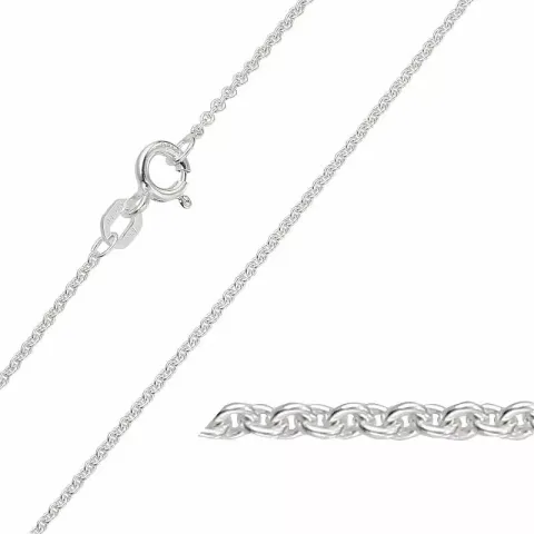 BNH Anker runda halsband i silver 36 cm x 1,1 mm