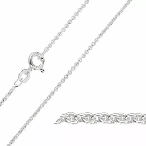 BNH Anker runda halsband i silver 36 cm x 1,5 mm