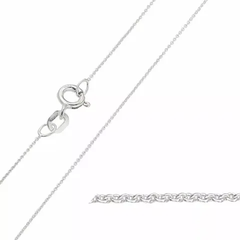 BNH Anker runda halsband i silver 38 cm x 1,8 mm