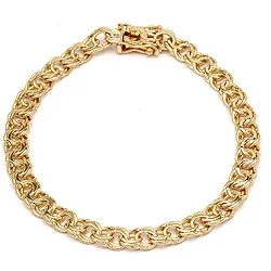 BNH bismark armband i 14 karat guld 18,5 cm x 5,4 mm