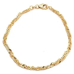 BNH singapore armband i 14 karat guld 17 cm x 2,3 mm