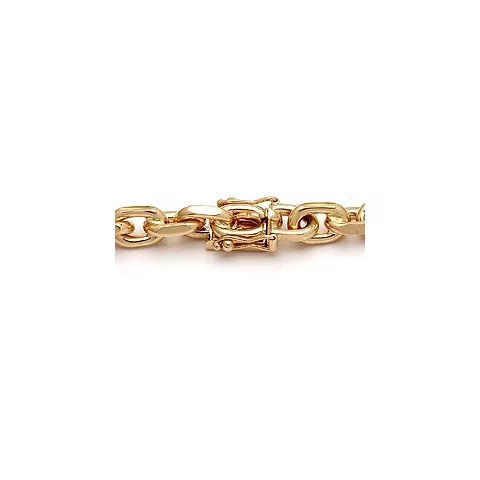 BNH Anker facet armband i 14 karat guld 18,5 cm x 6,0 mm