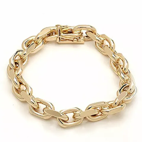 BNH Anker facet armband i 14 karat guld 18,5 cm x 9,0 mm