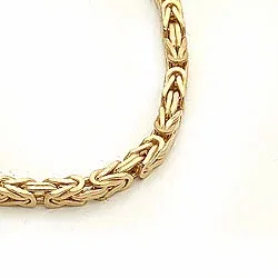 Elegant kungalänk halskedja i 14 karat guld 55 cm x 1,8 mm