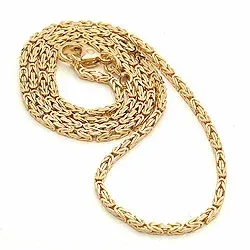 Elegant kungalänk halskedja i 14 karat guld 60 cm x 2,3 mm