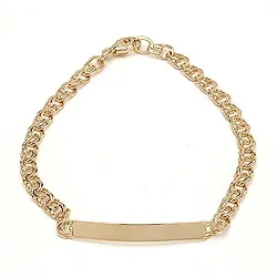 BNH bismark armband i 14 karat guld 14 cm x 3,5 mm