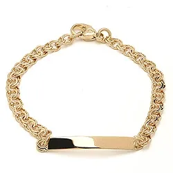 BNH bismark armband i 14 karat guld 14 cm x 4,0 mm