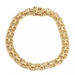 Elegant armband i 14 karat guld 21 cm x 6,5 mm