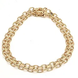 armband i 14 karat guld 18,5 cm x 6,5 mm