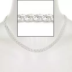 BNH bismark halskedja i silver 60 cm x 6,5 mm
