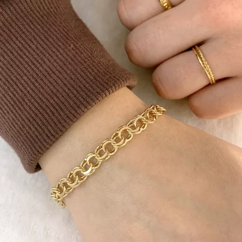 BNH bismark armband i 14 karat guld 21,0 cm x 6,1 mm
