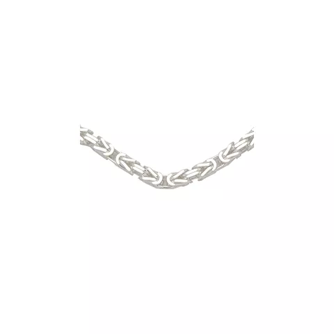 Elegant kungalänk halskedja i silver 45 cm x 4,0 mm