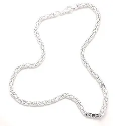 kungalänk halskedja i silver 42 cm x 5,6 mm
