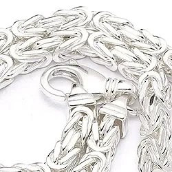 kungalänk halskedja i silver 80 cm x 6,8 mm