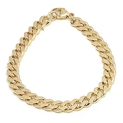 BNH panzerarmband i 8 karat guld 18,5 cm x 6,1 mm