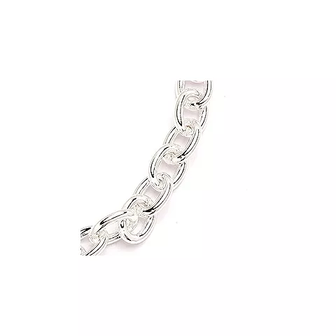 BNH Anker runda armband i silver 18,5 cm x 6,0 mm