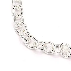 BNH Anker runda halsband i silver 50 cm x 4,1 mm