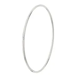 2 mm massiv BNH armring i silver