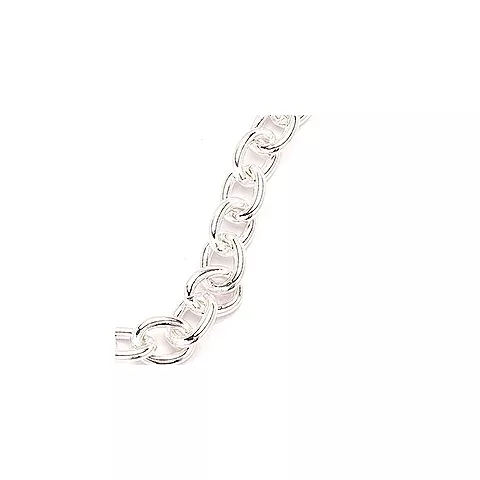 BNH Anker runda halsband i silver 42 cm x 6,1 mm