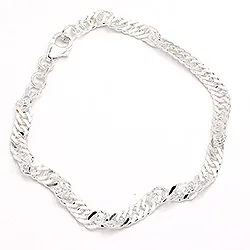 BNH singapore armband i silver 17 cm x 4,7 mm