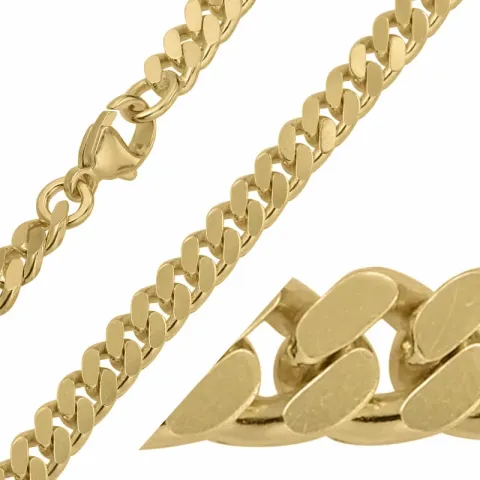 BNH panzerhalskedja i 8 karat guld 55 cm x 5,3 mm