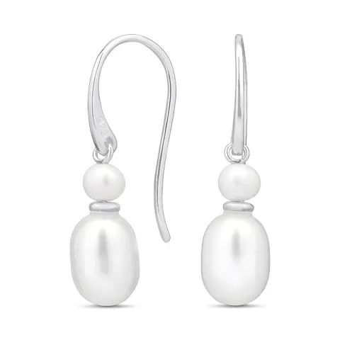 7-7,5 mm pärla örhängen i silver