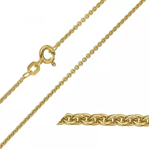 BNH Anker runda halsband i 14 karat guld 40 - 42 cm x 1,5 mm